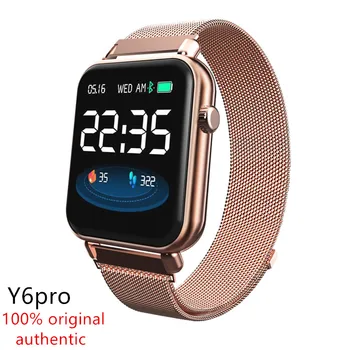 

AMYNIKEE Y6 Pro smart watch IP67 waterproof Bluetooth smartwatch heart rate blood pressure fitness tracker for Android IOS PKP69