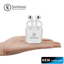 Samload Bluetooth Earphones Headphone Mini Headset Wi-fi Earbud with Small Charging Field for Apple iPhone 7s eight Xiaomi Air Pods