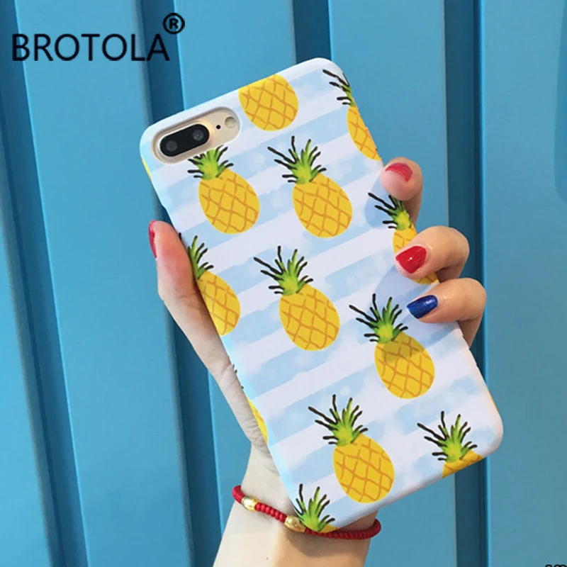 BROTOLA Fresh Pineapple Phone Case For iPhone 7 Summer