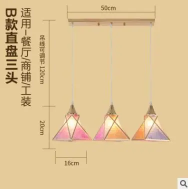 Светодиодная Люстра Бар Современный минималистичный люстра три ресторана персональный стол креативные лампы в скандинавском стиле - Цвет корпуса: B 3 heads straight