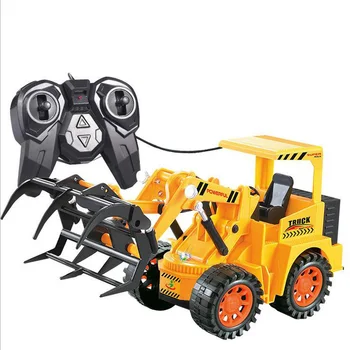 

2017 Children's Toys Wired Remote Control Light Engineering Vehicle Electric Digging Excavator Bulldozer Machine Gift Toys