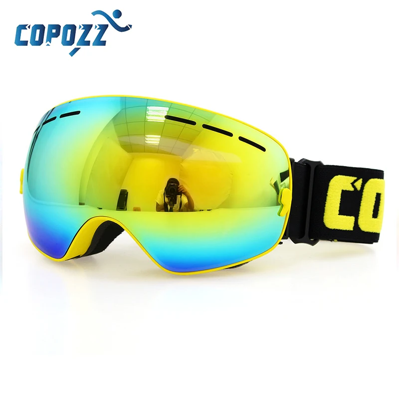 Copozz поляризованные лыжные очки с двойными линзами UV400 противотуманные gafas