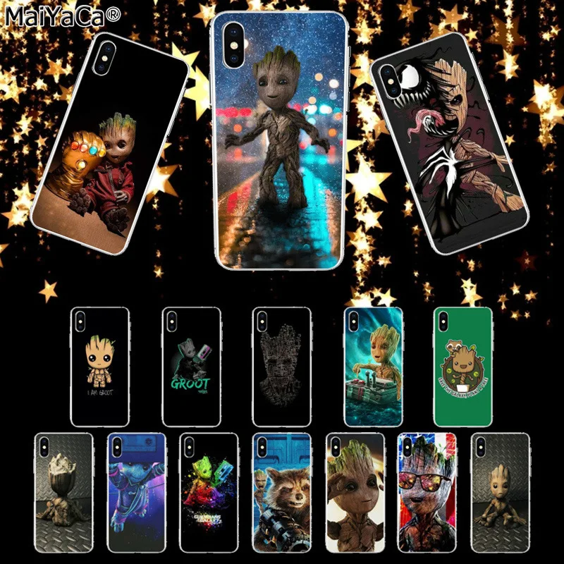 

MaiYaCa Guardians of the for Galaxy Marvel Pattern TPU Phone Case for Apple iphone 11 pro 8 7 66S Plus X XS MAX 5S SE XR