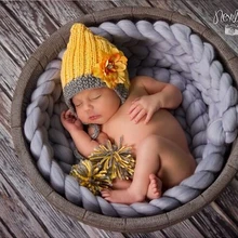 Шерстяное волокно корзина наполнитель коса одеяло, корзина, наполнитель новорожденных реквизит для фотосъемки ребенка душ подарок оплетка одеяло, корзина, наполнитель