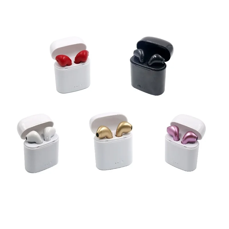 RBAYSALE V4.2 i7 TWS Earphone with Charger Tank mini Bluetooth Wireless Headset super bass earbuds For IOS Android | Электроника