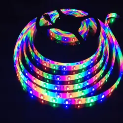 SMD 3528 Светодиодные ленты гибкий свет светодио дный лента 60 светодио дный s/m 5 м RGB белый теплый белого и синего цвета зеленый красный желтый