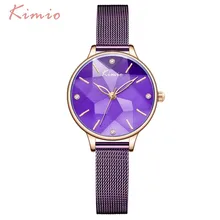 KIMIO Retro Mesh Stainless Steel Watch Women Big Dial Lady Watch For Woman Luxury Dress Elegant Women's Wrist Watch Rose Gold KIMIO Retro Mesh Stainless Steel Watch Women Big Dial Lady Watch For Woman Luxury Dress Elegant Women's Wrist Watch Rose Gold