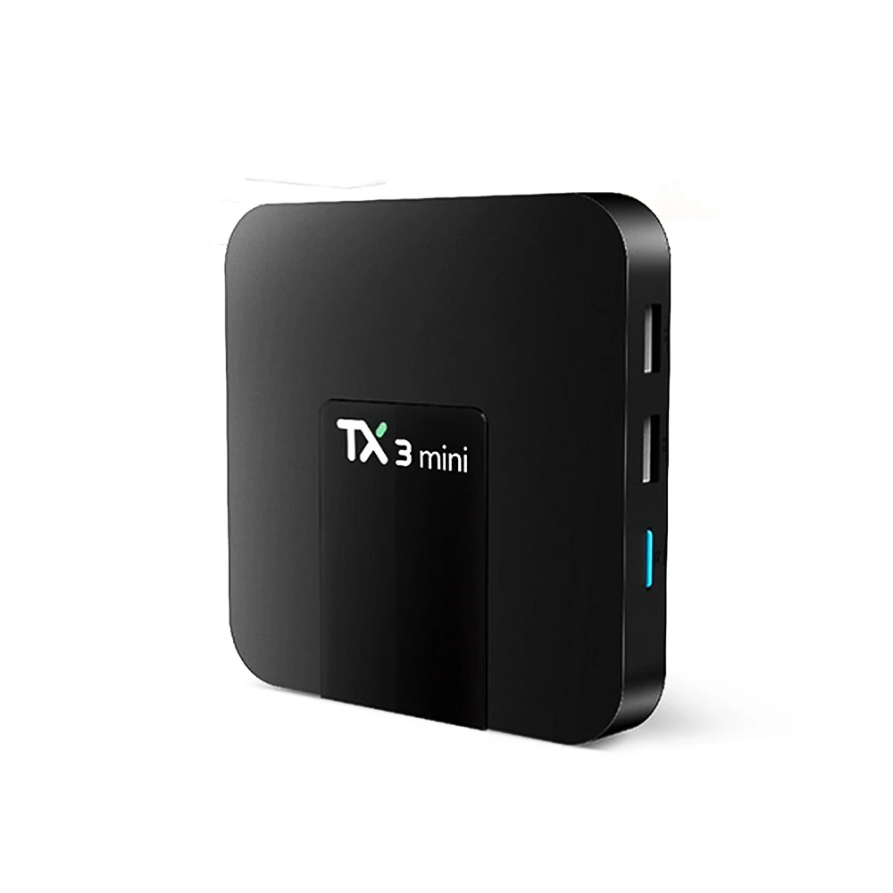 TX3 Мини ТВ коробка Android 7,1 2 ГБ DDR3 16 Гб EMMC Amlogic S905W четырехъядерный Android tv Box с светодиодный дисплей 4K HD Smart set top Box