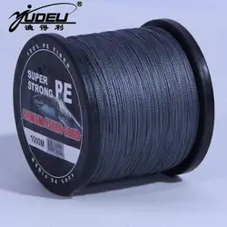 TRESSE де Пече hilo PESCA trenzado 1000 м 4 нити сверхсильных копье Рыбалка Multifilament Линия PE плетеный Рыбалка линии