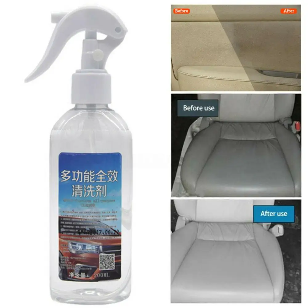 

New 200ml Multi-functional Car Interior Agent Universal Home Auto Window Door Chair Cleaning Retreading Agent Foam Cleaner
