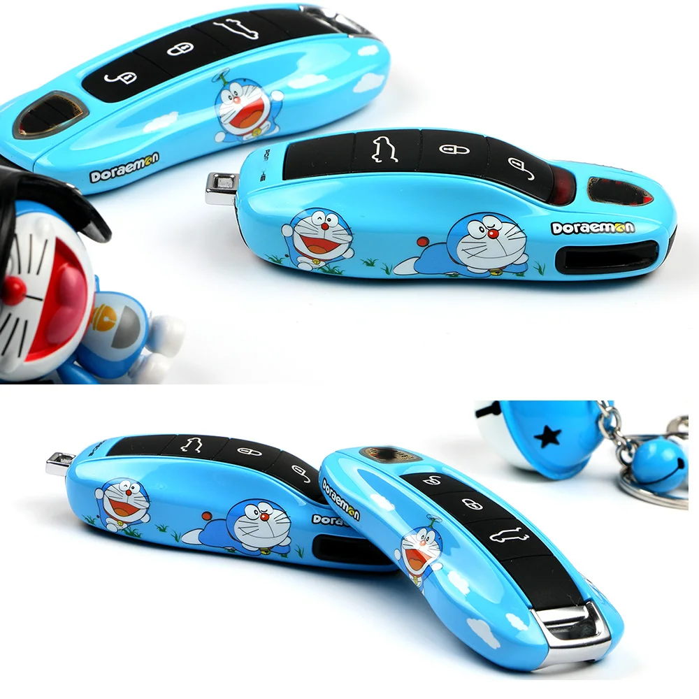 

Doraemon Car Remote Key Case Key Covers For Porsche Panamera Carman Macann Bobst Cayenne 911 970 981 991 92A 2017