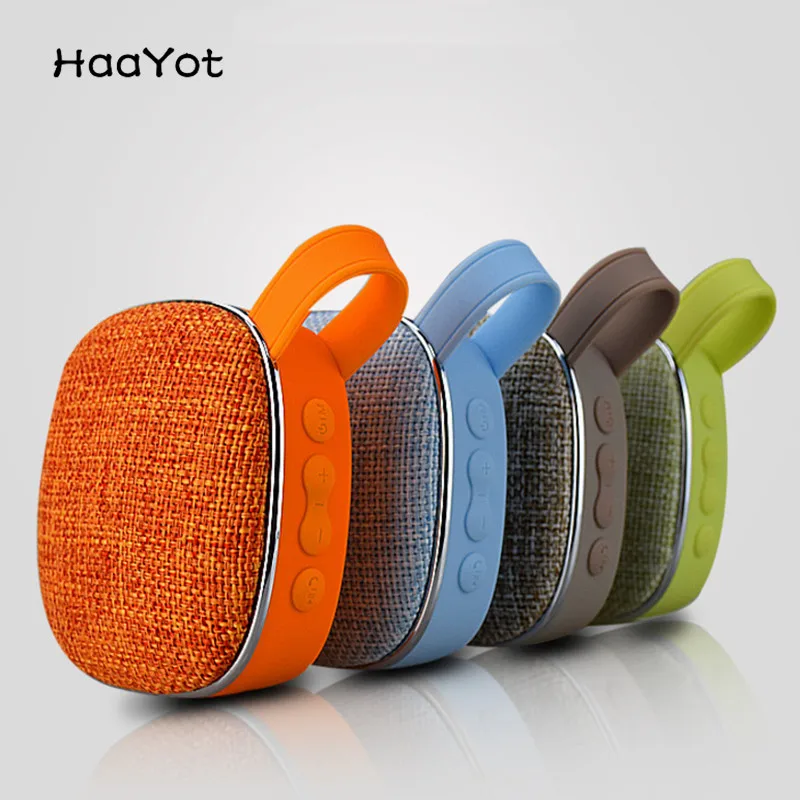 

HAAYOT Mini Portable Bluetooth Speaker Wireless Stereo Speaker Hi-Fi Super Bass Support TF Card USB Call Function FM