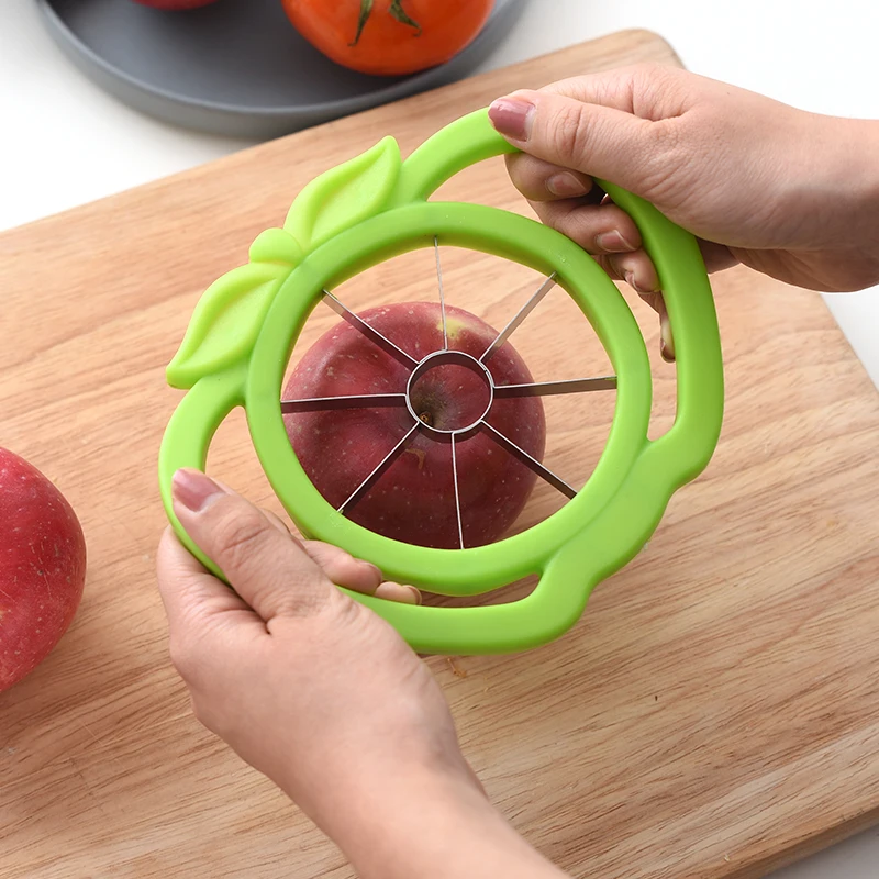 Apple Cutter Slicer Stainless Steel Corer Cutter Remover Pear Divider Fruit Vegetable Tools Kitchen Accessories Cut Pee