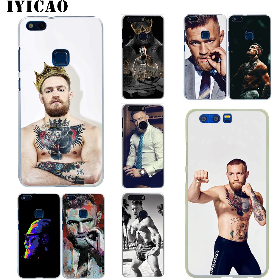 

IYICAO Conor McGregor black Hard Case for Huawei Honor 6A 6C 7A 7C 7X 8 8X 9 10 20 9X Lite Pro Honor Play Note 10 View 20