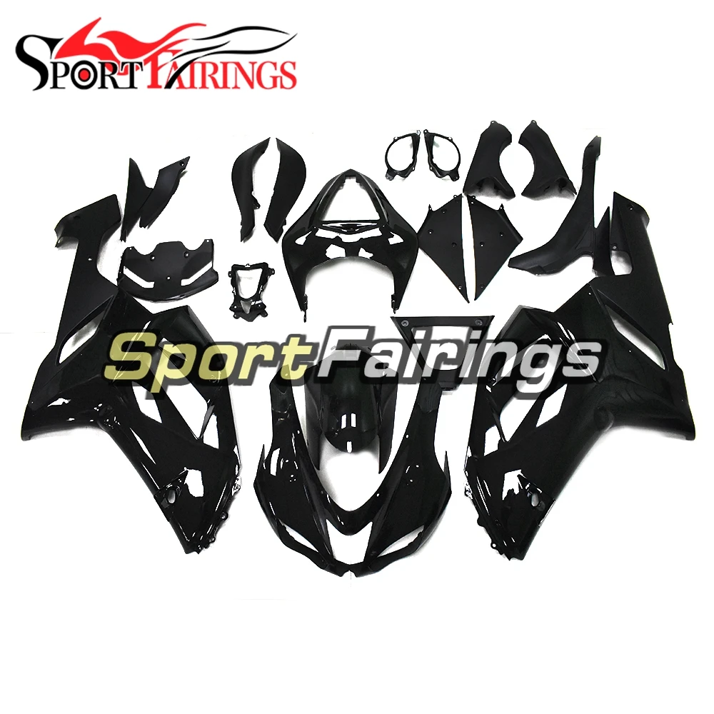 Полный комплект обтекателя для Kawasaki ZX6R ZX-6R 636 год 07-08 2007 2008 АБС пластик мотоциклетный кузов Cowling Gloss Black Carenes
