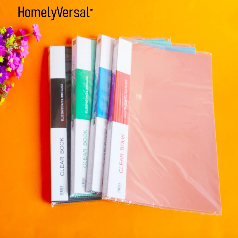 

30 pockets A4 Creative file tray Students folder plastic A4 data filling office bag Paper Document Organizer Folder