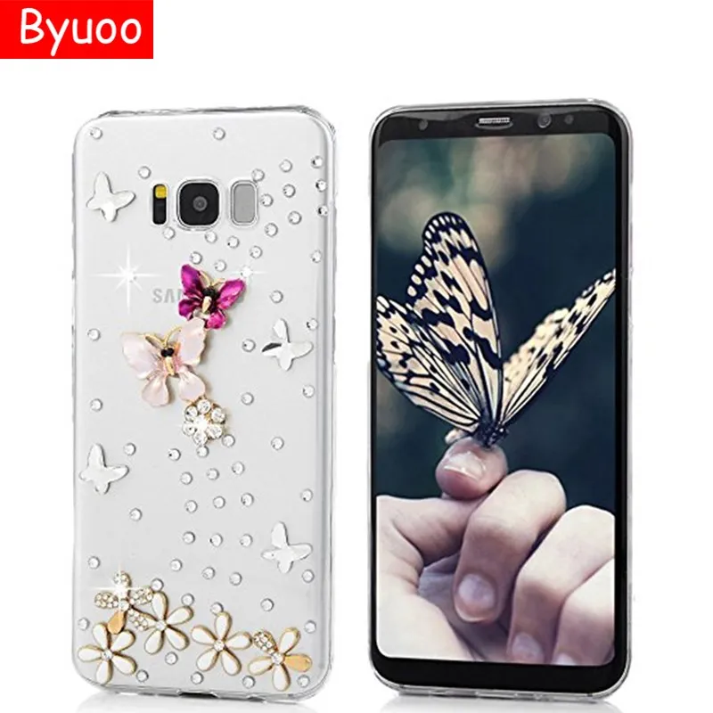 Byuoo блестящий чехол для Samsung Galaxy A3 A320 A5 A510 A520 A7 A710 A720 3d C8 S8 S9 A8 2018 Plus оболочка |
