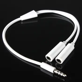 

Y Splitter Cable 3.5 mm 1 Male to 2 Dual Female Audio Cable For Earphone Headset Headphone MP3 MP4 Stereo Plug Adapter Jack