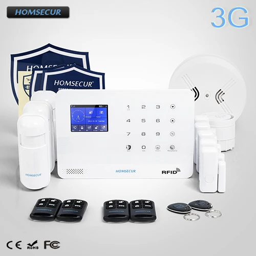 HOMSECUR Wireless LCD 3G/GSM WIFI Home Security Alarm System+IOS/Android APP LA02-3G