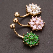 Горячая Марка болтающиеся пупка кольца штанга Сексуальная хирургическая сталь пирсинг пупка пирсинг тела пупка ноготь 6 цветов