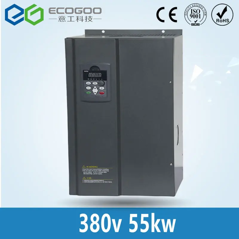 

hot sale 55KW/3 Phase 380V/110A Frequency Inverter--Free Shipping- vector control 55KW inverter/ Vfd 55KW