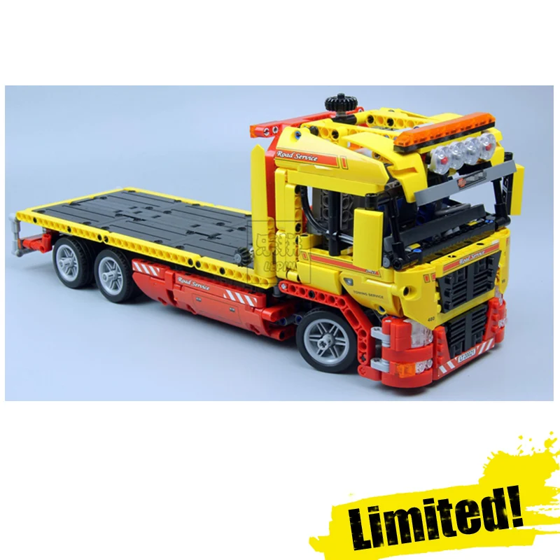

LEPIN 20021 Flatbed Truck Technic Model Building Block Bricks Toys Enlighten For Boys oyuncak 1143PCS Compatible legoINGly 8109