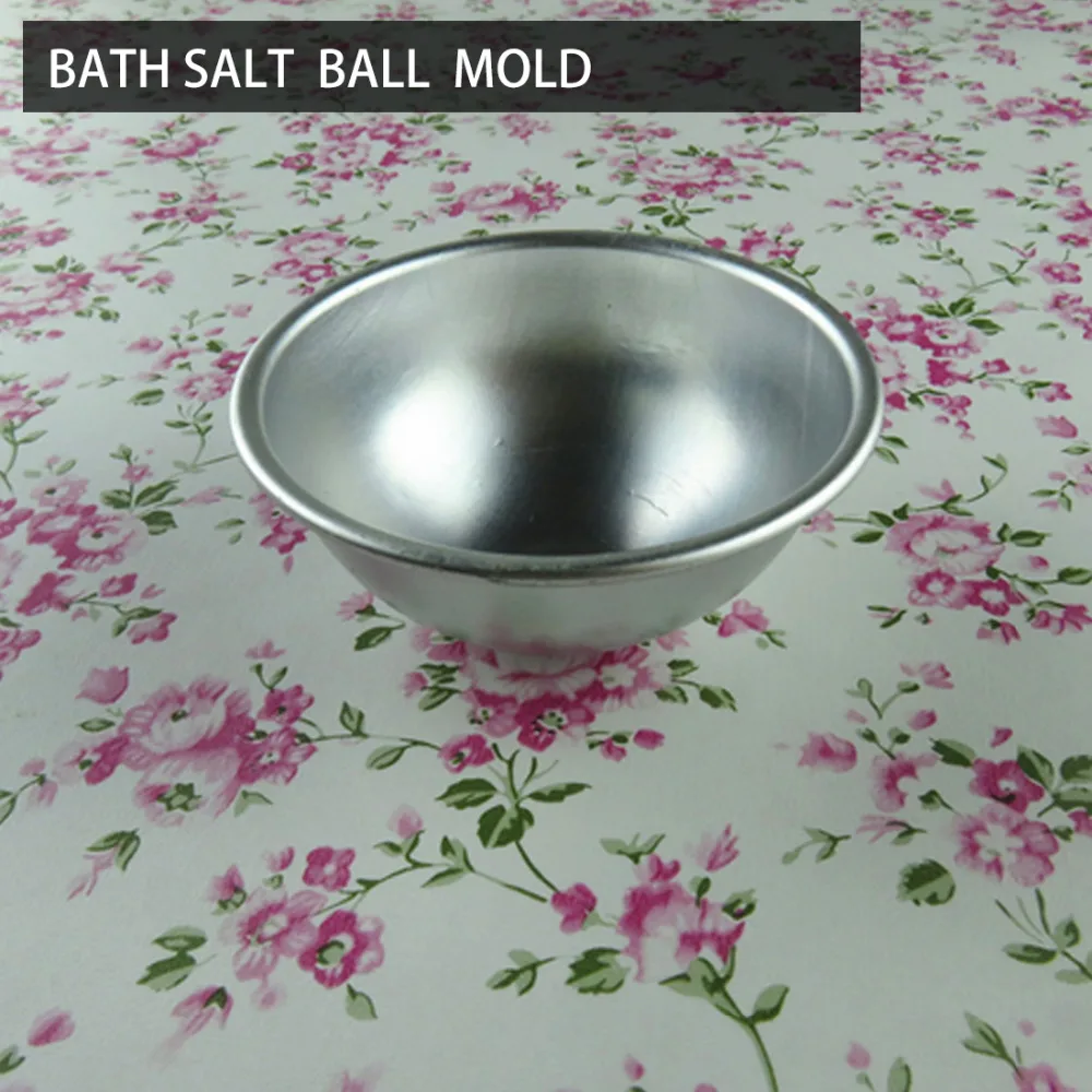 1 قطعة 5.5*2.5 سنتيمتر البسيطة الألومنيوم سبائك الضحلة القوس حمام قنبلة الملح الكرة قالب معدني 3D المجال شكل DIY سبا أداة اكسسوارات
