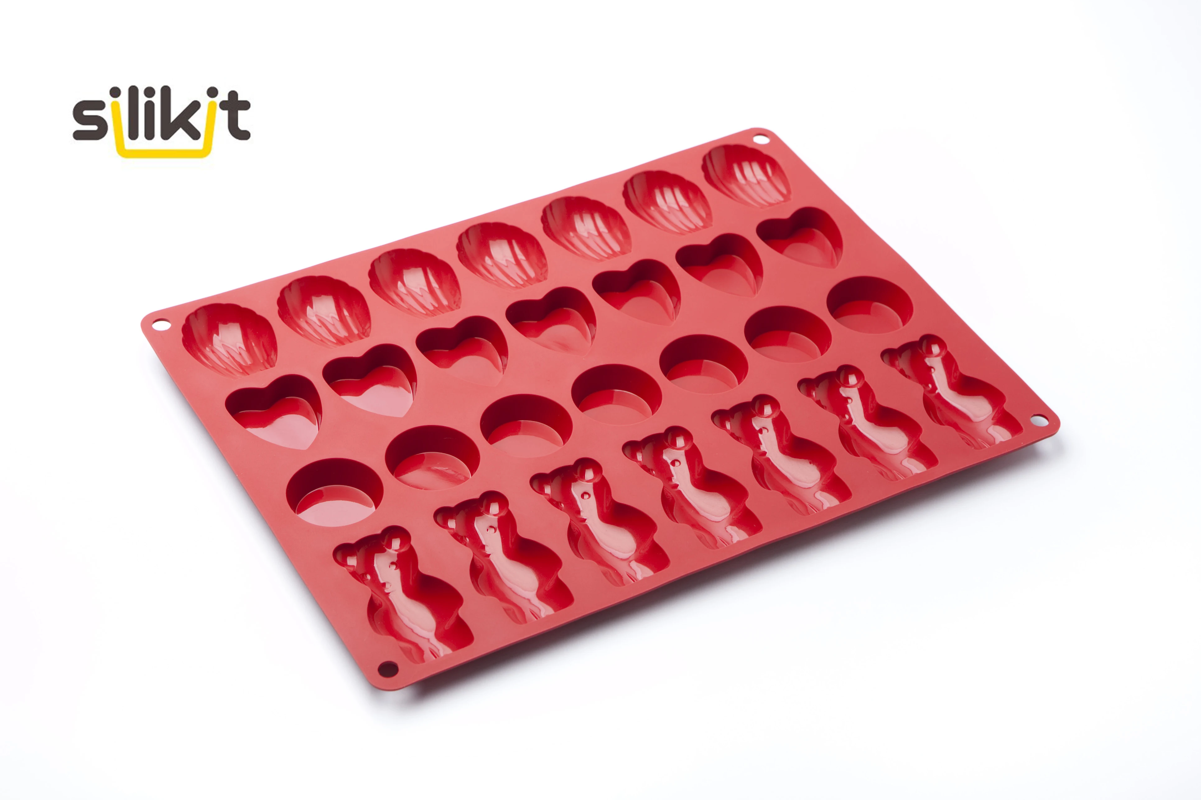 

free shipping silicone silicone bakeware 28 cookies mold European Style