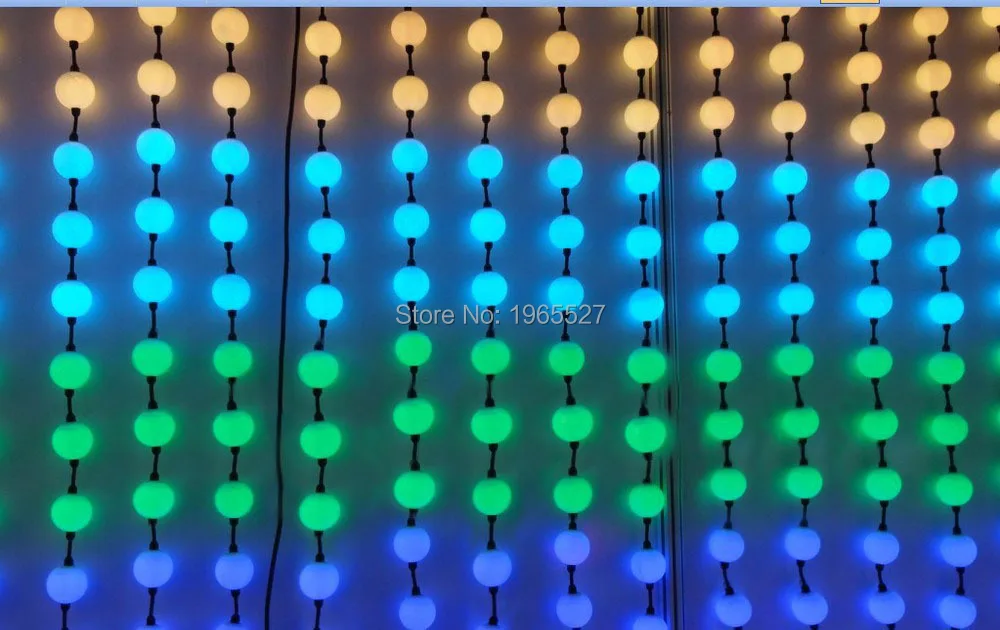 

50mm diameter full color ball type led pixel module light,5050 smd pixel node,DC12V input, 6pcs 5050 RGB UCS1903 waterproof IP67