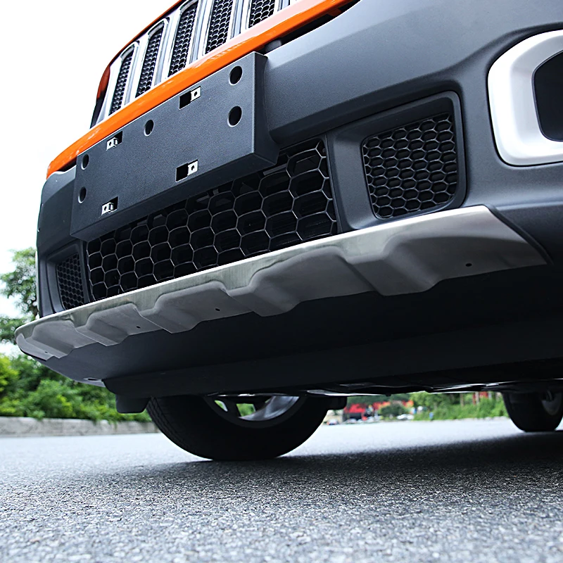 Подходит для Jeep Renegade 2015 2017 Передний + задний бампер диффузор бамперы защита губ
