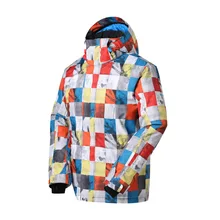 GSOUSNOW мужской одноплатный двойной Лыжный костюм уличная водонепроницаемая ветрозащитная зимняя Лыжная куртка дышащая Лыжная одежда