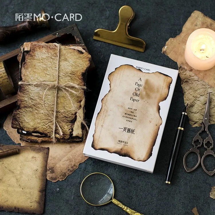 

3 set/1 lot Retro The old Paper Greeting Card Postcards Birthday Bussiness Gift Card Set Message Card