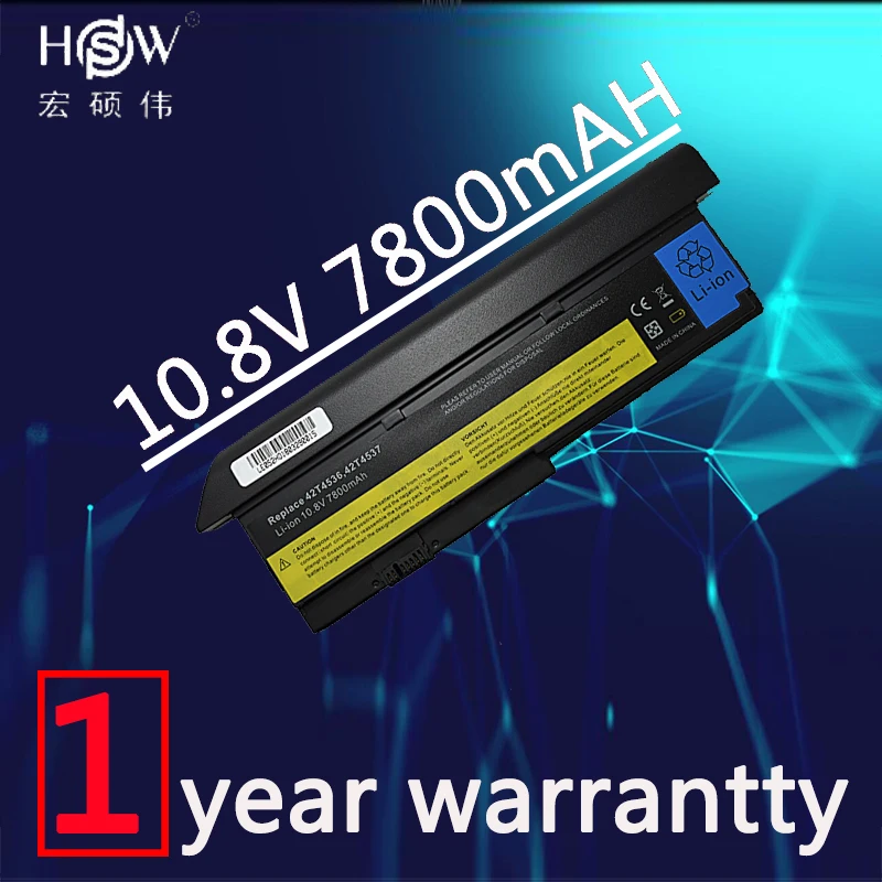 

HSW 7800mAh Battery For LENOVO ThinkPad X200 X200S X201 X201i X201S 42T4834 42T4835 43R9254 42T4537 42T4541 42T4536 42T4538