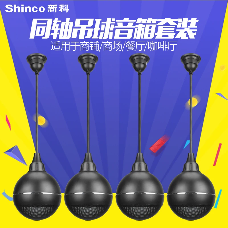 Потолочные потолки Shinco L10 с подвесным шариком для ресторана|Встраиваемые АС| |