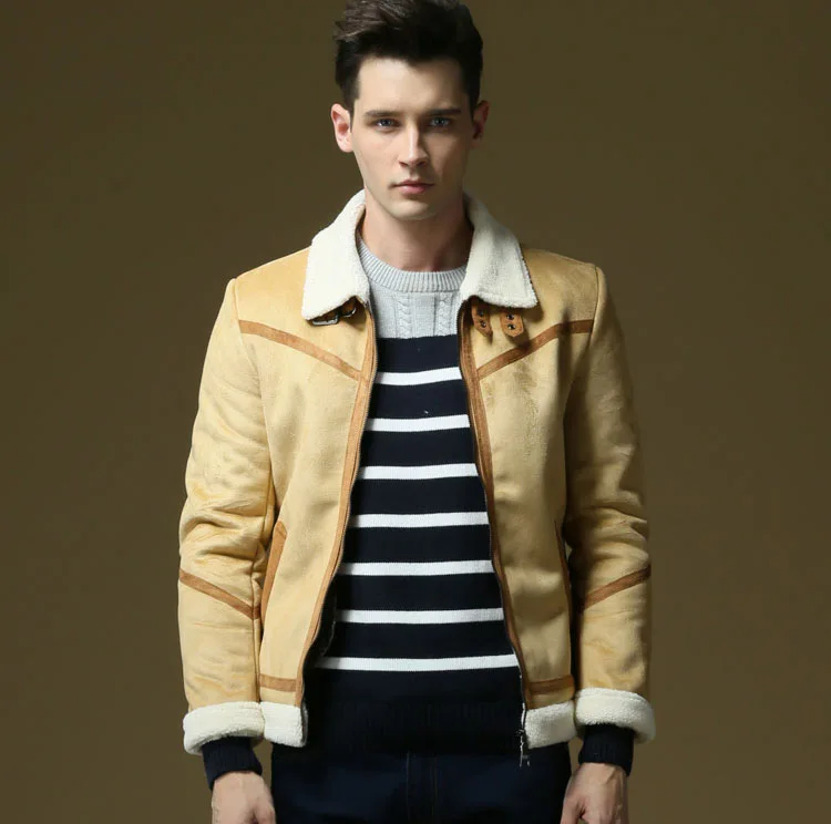 suede leather jacket camel 01
