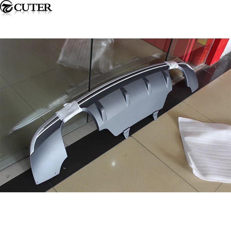 Q5 RSQ5 Rear bumper diffuser lip exhaust pipes For Audi Q5 RSQ5 13-16