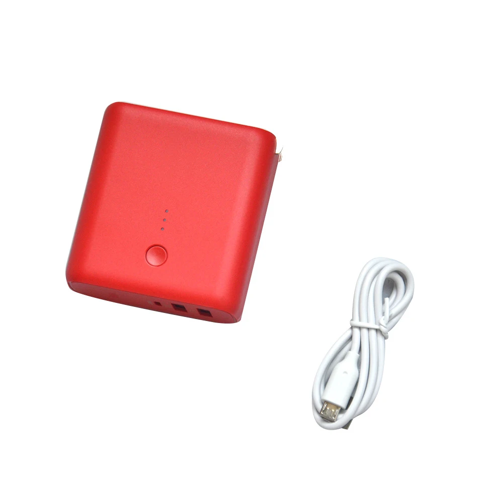  Anker Super Portable Mobile Power Red Charging Treasure With Plug Apple Two In One Charger
