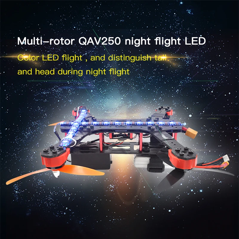 

STARTRC QVA250 F450 Model airplane Colorful LED Lights Night Flying Accessories Kit For QAC250 F450 Drone FPV