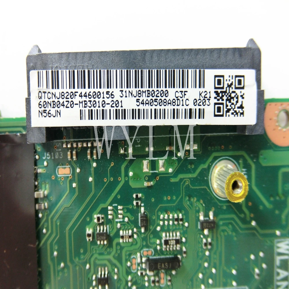 N56JN مع I7-4700 CPU GT840M 2g اللوحة REV 2.0 ل ASUS N56J N56JN اللوحة المحمول 60NB04Z0-MB3010-201