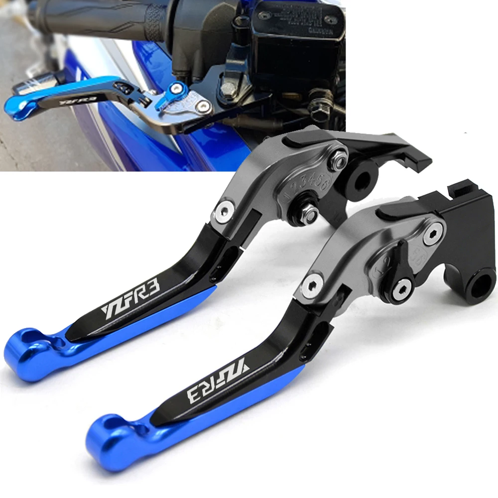 

For YAMAHA YZF R3 YZFR3 YZF-R3 2015 2016 2017 2018 2019 Motorcycle Accessories handbrake Handlebar Brake Levers Clutch Lever