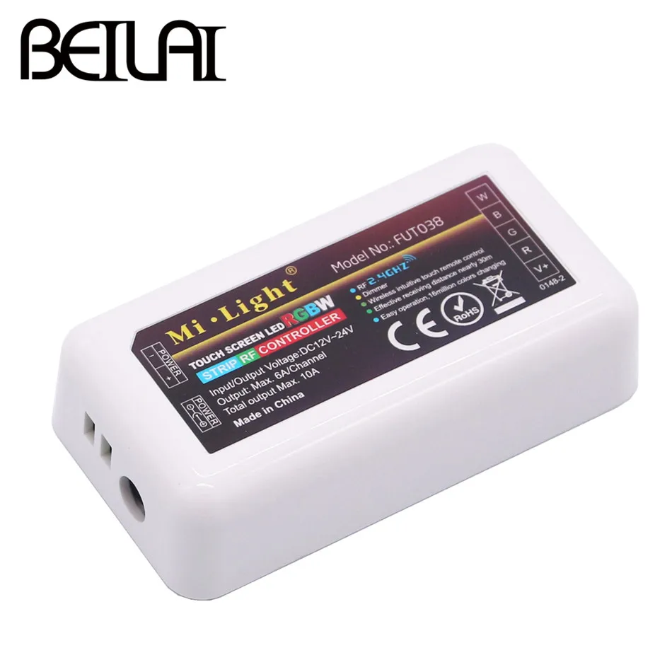 BEILAI DC 12 V-24 V 2 4G беспроводной RF RGBW светодиодный контроллер с регулируемой яркостью