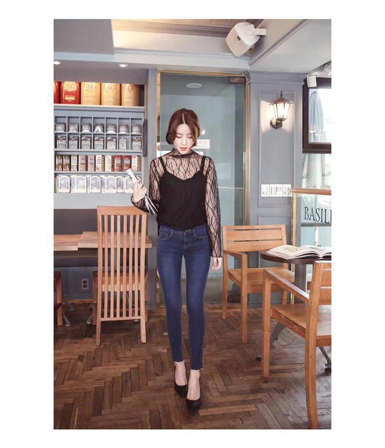 Sexy Mesh Long Sleeve T Shirt (22)