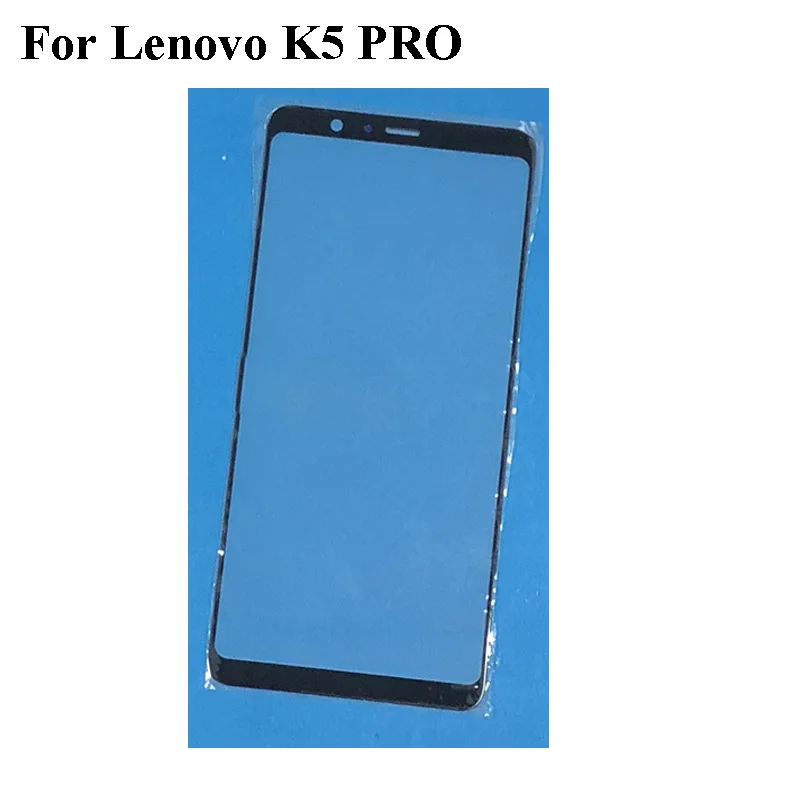 

2PCS For Lenovo K5 PRO L38041 Front LCD Glass Lens touchscreen For Lenovo K 5 PRO Touch screen Outer Screen Glass without flex