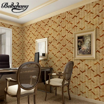 

beibehang Stereo simulation straw mat bamboo rattan effect ceiling wallpaper new Chinese embossed straw background wall paper