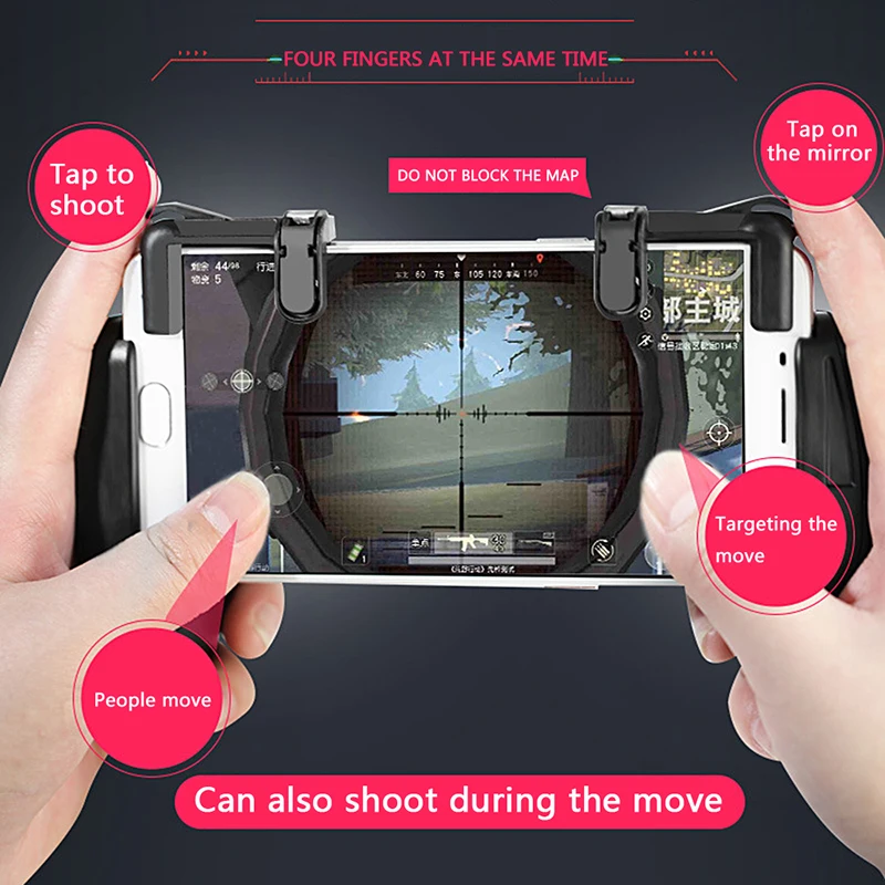 Mobile Game Fire Button Aim Key Smart phone Mobile Game Trigger L1R1 Shooter Controller for PUBG for Knives Out Gaming Accessory