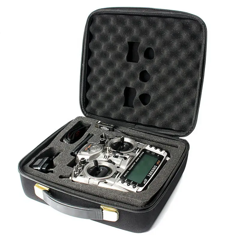 Портативный Frsky Taranis X9D PLUS пульт дистанционного управления Передатчик сумка EVA Сумочка Жесткий Чехол для моделей RC черный