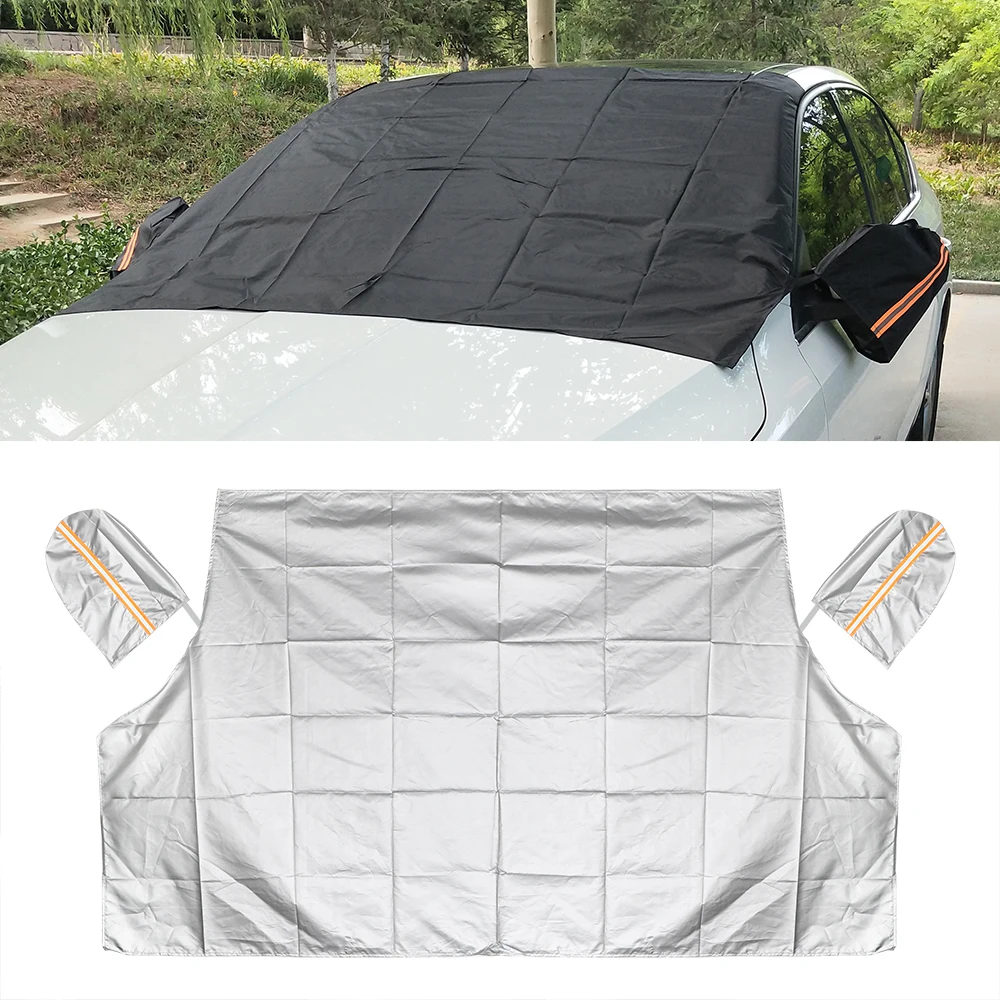 

Windscreen Car Cover Universal Magnetic Half Size Car Covers Protector Mat Frost Snow Ice Shield Shade Windshield Sunshades
