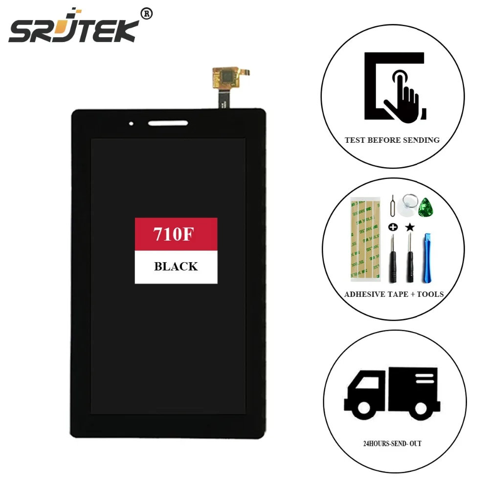 Srjtek 7 For Lenovo Tab 3 7 0 710 essential tab3 710F LCD Display Touch Screen
