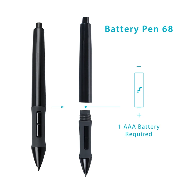 Huion-caneta P68 Pen68 Pen68 Caneta Digital para Desenhar Tablet Gráfico 1060plus Wh14092048 420 H420 680tf 680s - Imagem 5