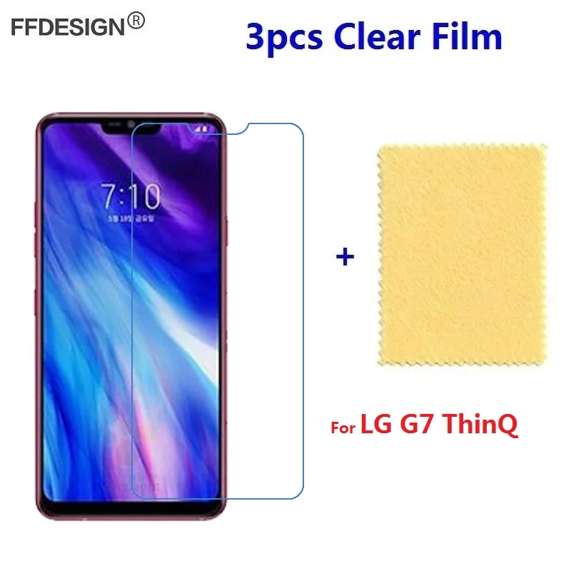

3pcs For LG G7 ThinQ Clear LCD Screen Protector For LG G7 ThinQ Protective Film On LG G7 ThinQ Screen Film Foil Guard Cover Skin
